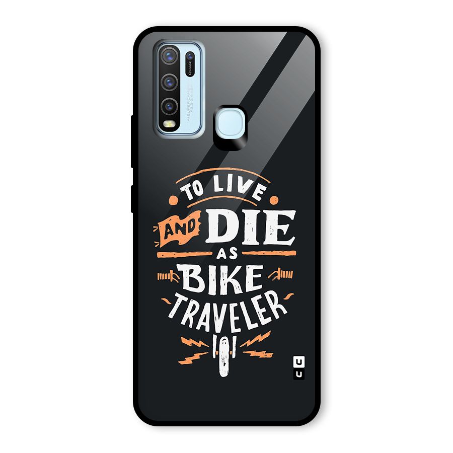 Bike Traveler Glass Back Case for Vivo Y30