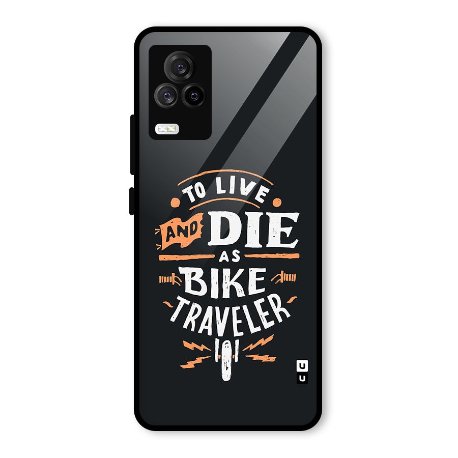 Bike Traveler Glass Back Case for Vivo iQOO 7 Legend 5G