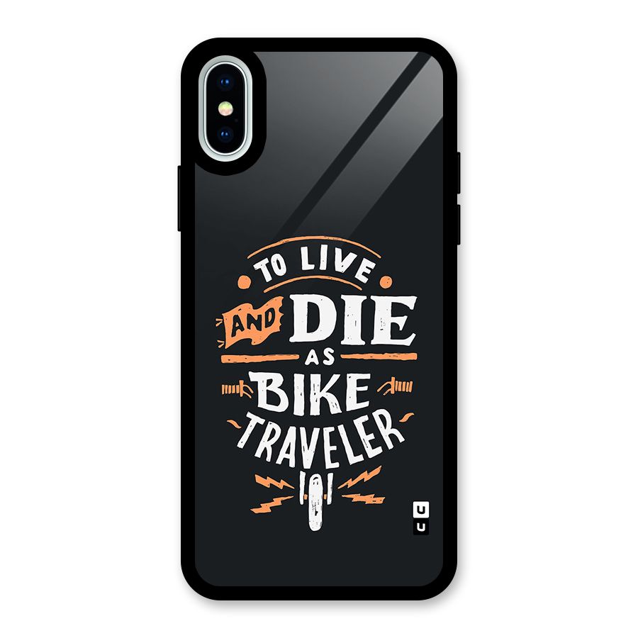 Bike Traveler Glass Back Case for iPhone XS