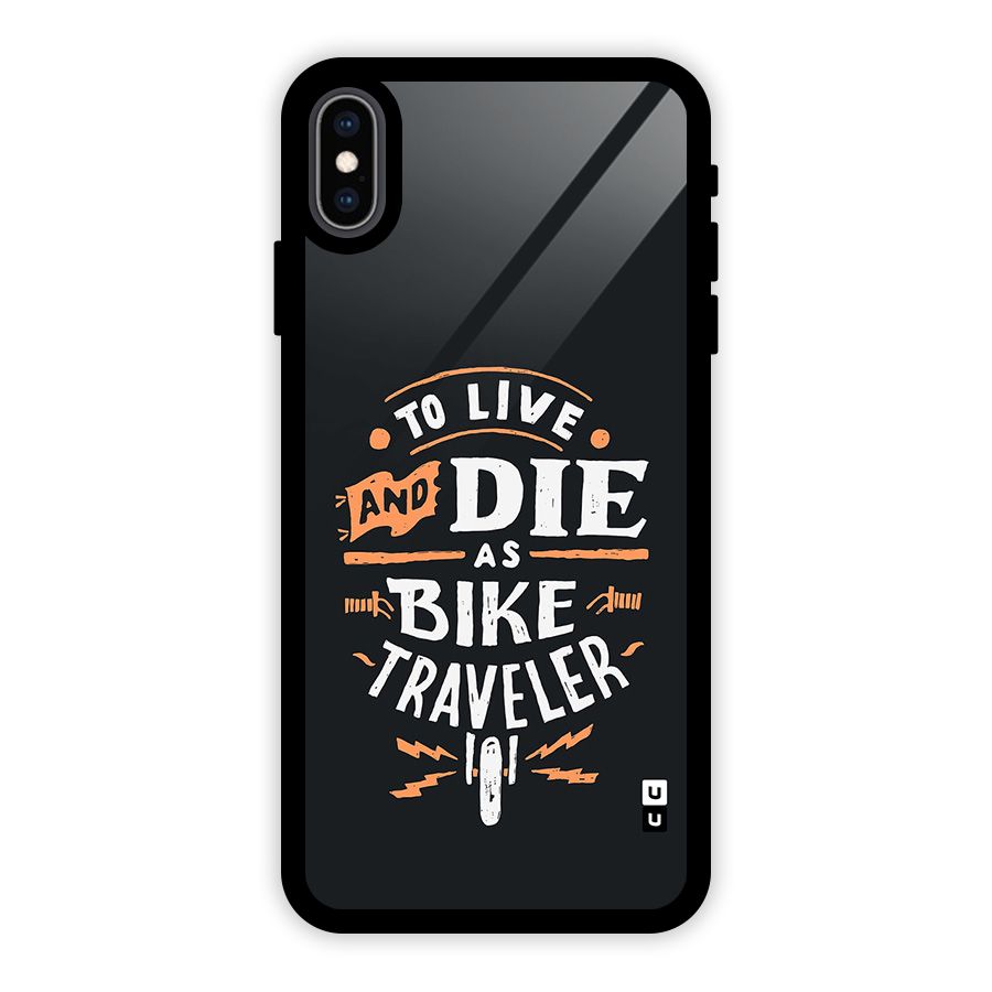 Bike Traveler Glass Back Case for iPhone XS Max