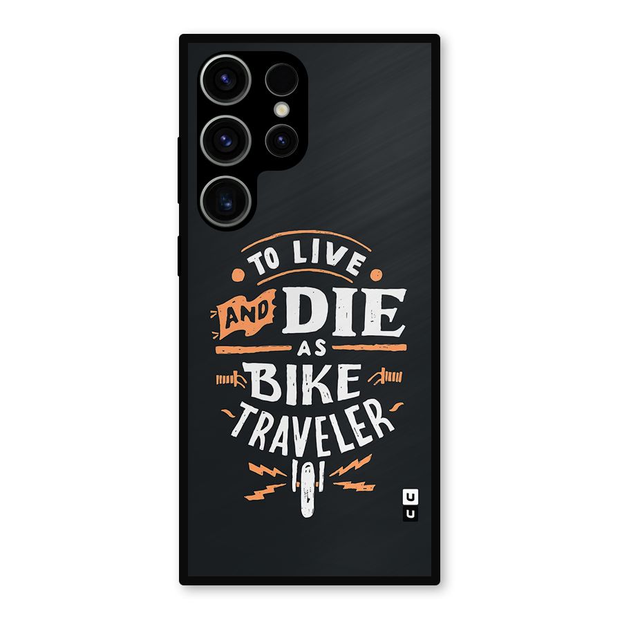 Bike Traveler Metal Back Case for Galaxy S23 Ultra