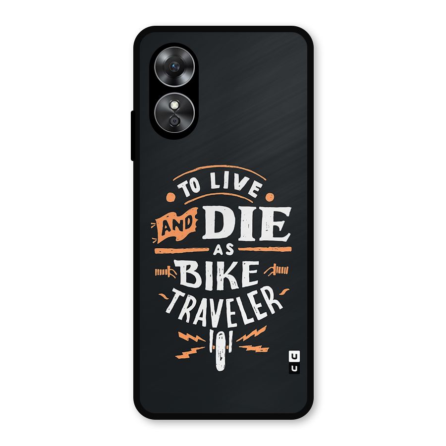 Bike Traveler Metal Back Case for Oppo A17