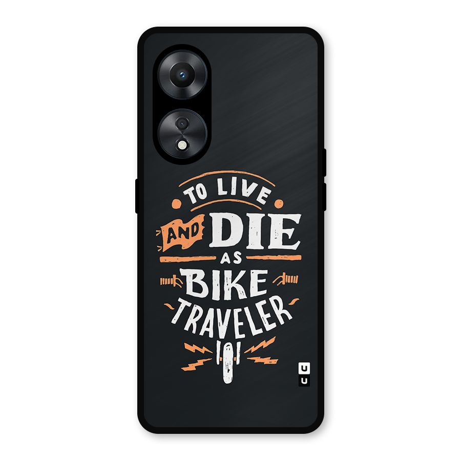 Bike Traveler Metal Back Case for Oppo A78