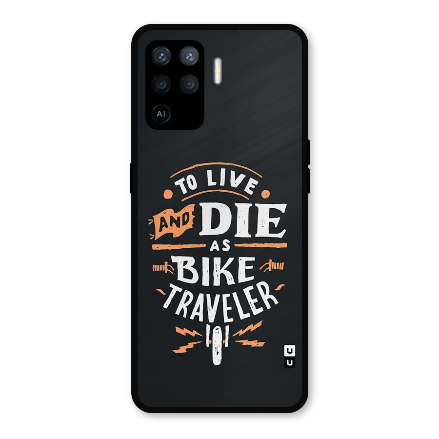 Bike Traveler Metal Back Case for Oppo F19 Pro