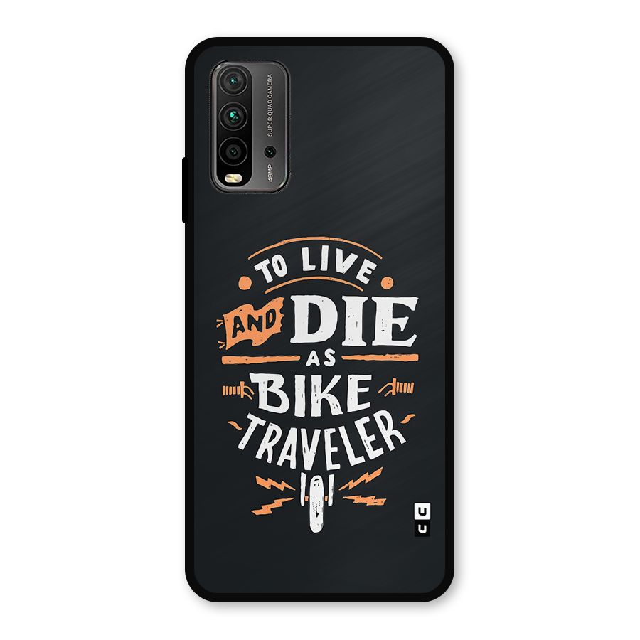 Bike Traveler Metal Back Case for Redmi 9 Power