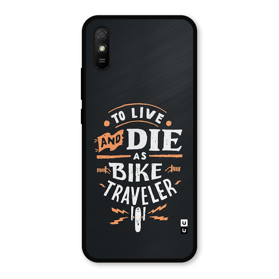 Bike Traveler Metal Back Case for Redmi 9i