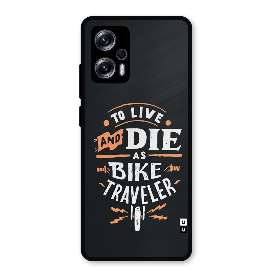 Bike Traveler Metal Back Case for Redmi K50i