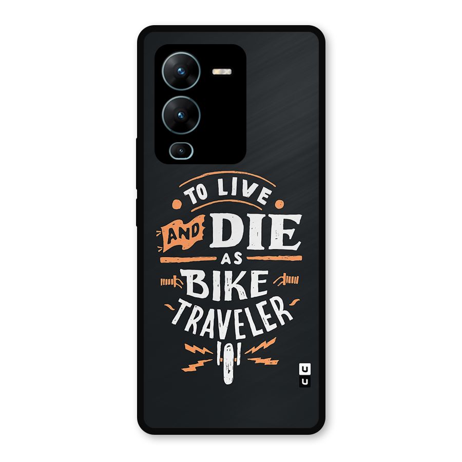 Bike Traveler Metal Back Case for Vivo V25 Pro