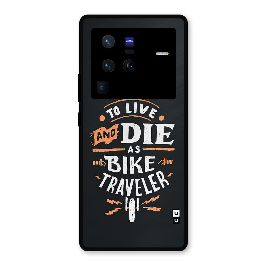 Bike Traveler Metal Back Case for Vivo X80 Pro