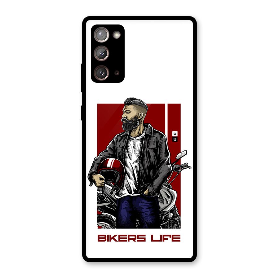 Biker Life Glass Back Case for Galaxy Note 20