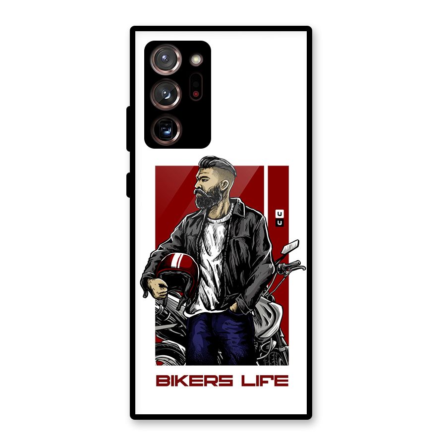 Biker Life Glass Back Case for Galaxy Note 20 Ultra 5G