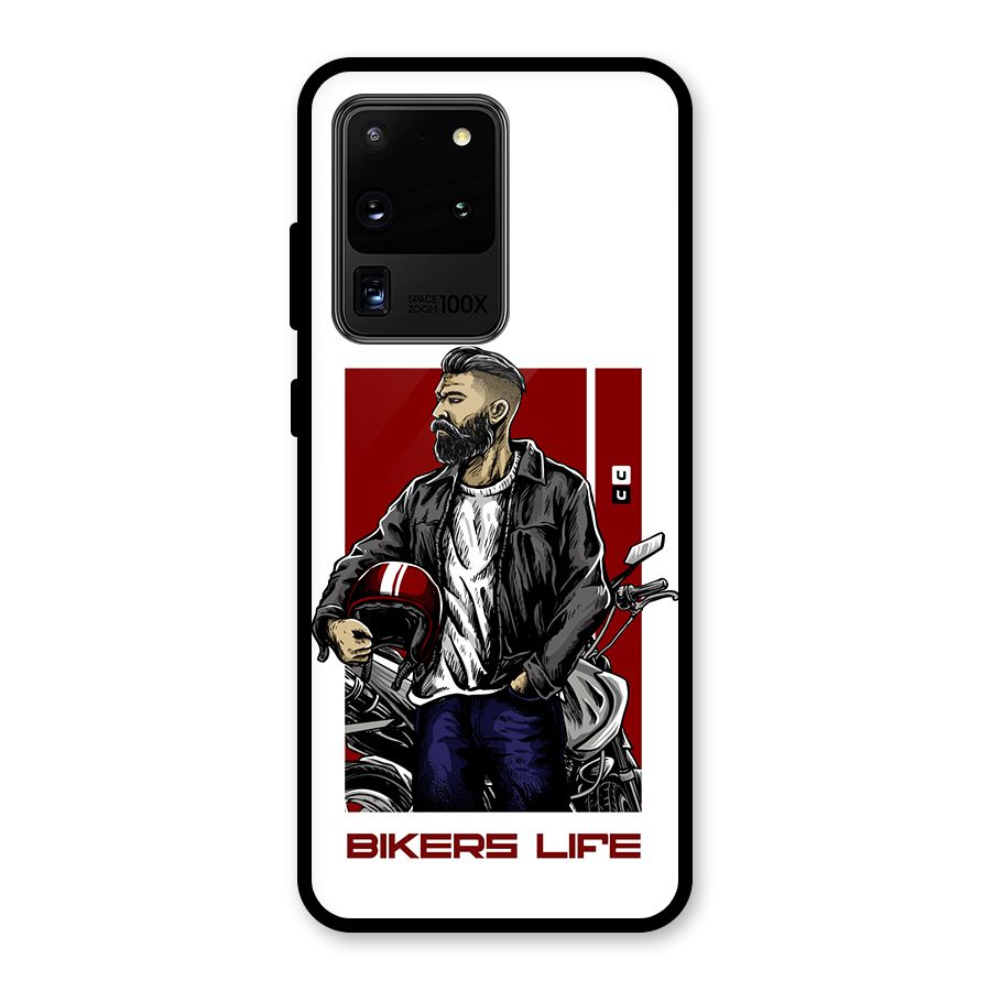 Biker Life Glass Back Case for Galaxy S20 Ultra