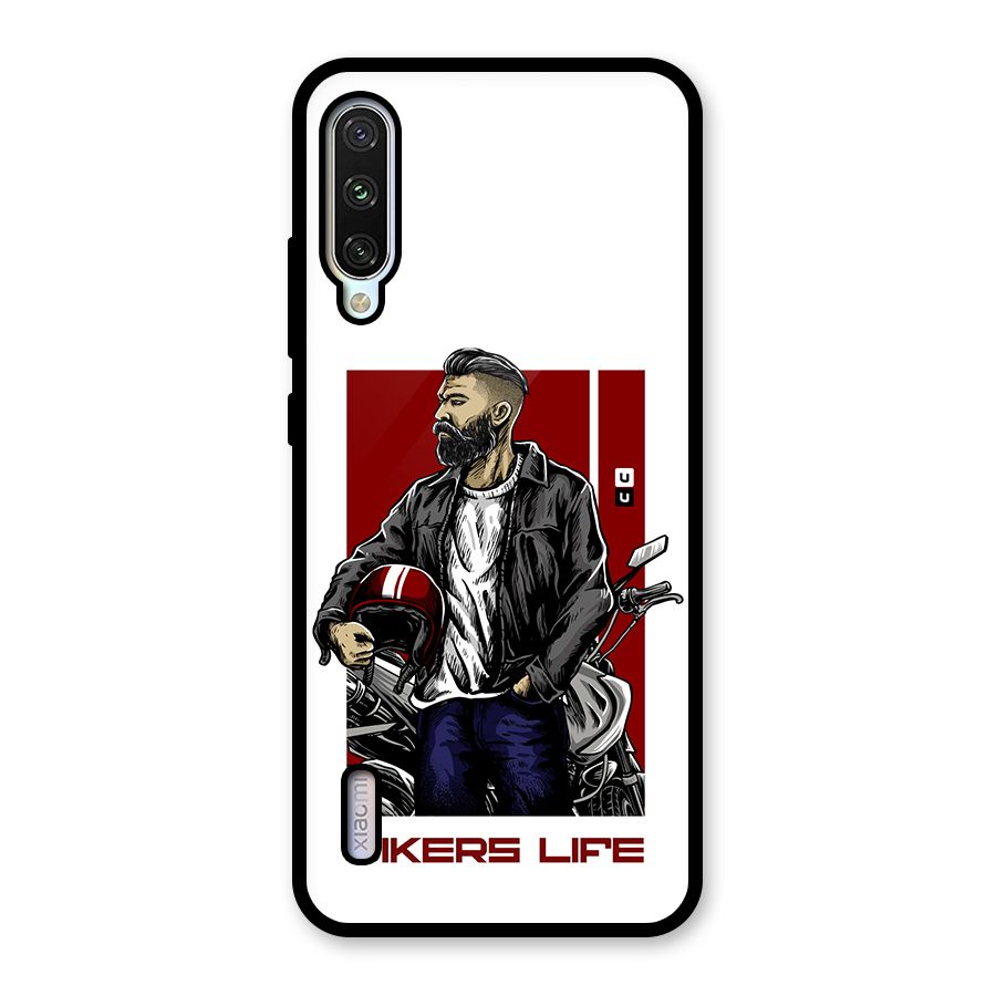 Biker Life Glass Back Case for Mi A3
