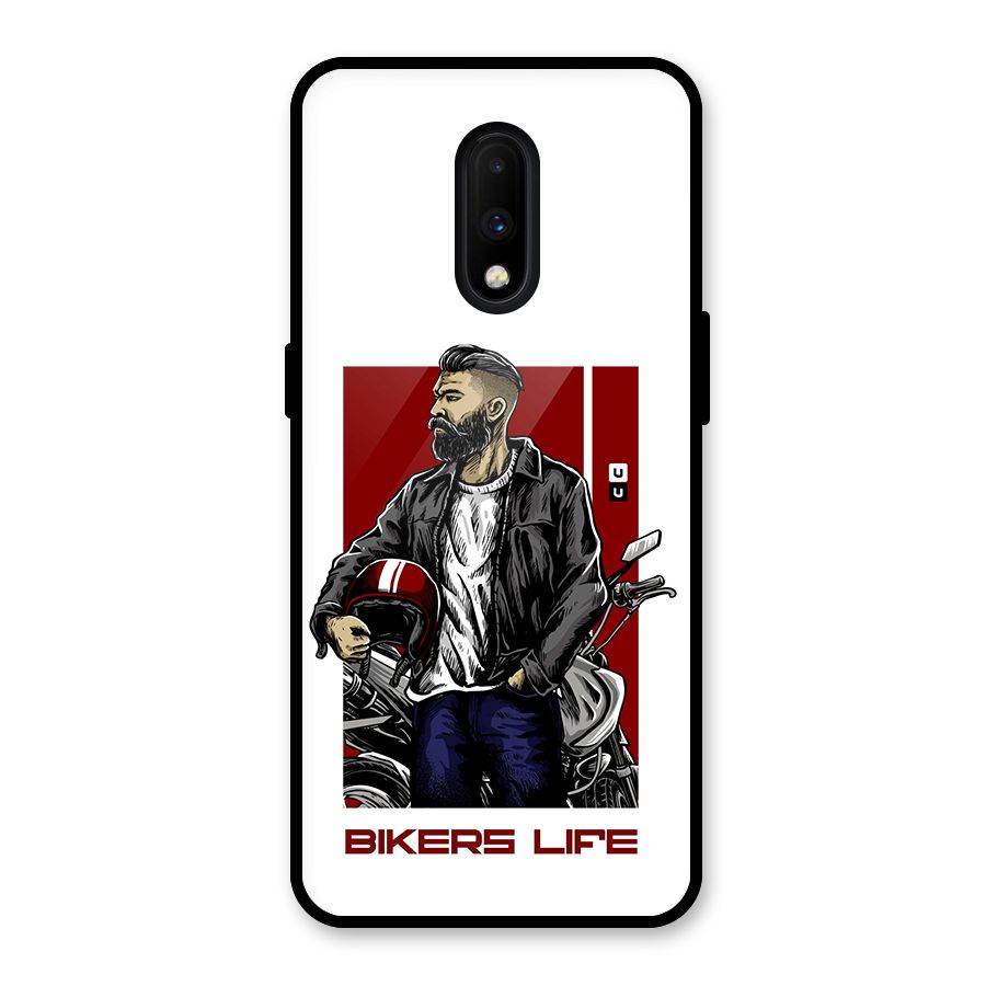 Biker Life Glass Back Case for OnePlus 7