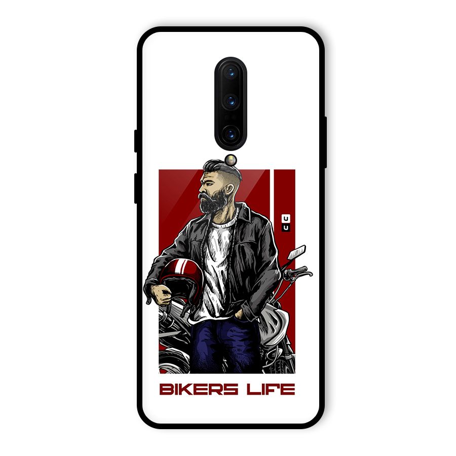 Biker Life Glass Back Case for OnePlus 7 Pro