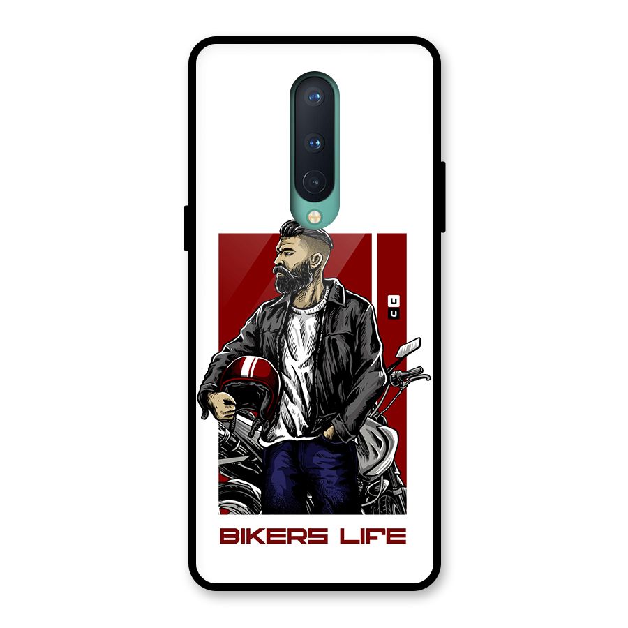 Biker Life Glass Back Case for OnePlus 8