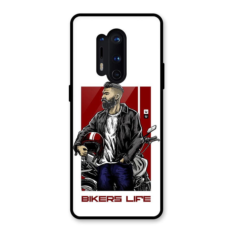 Biker Life Glass Back Case for OnePlus 8 Pro
