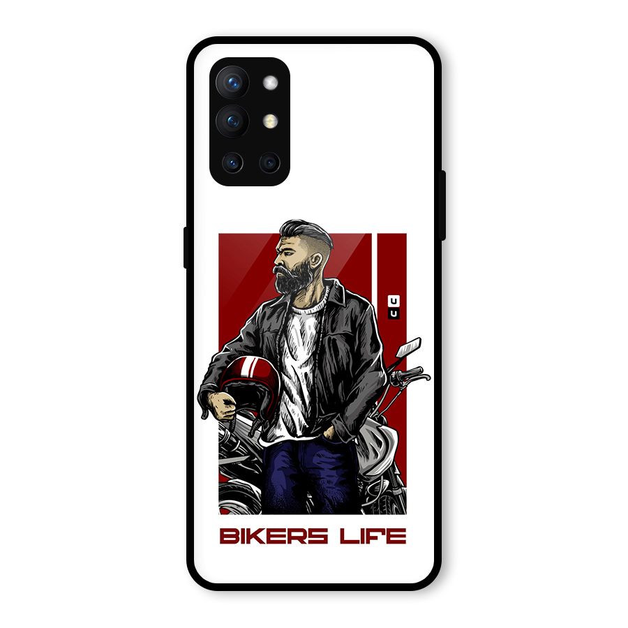 Biker Life Glass Back Case for OnePlus 9R