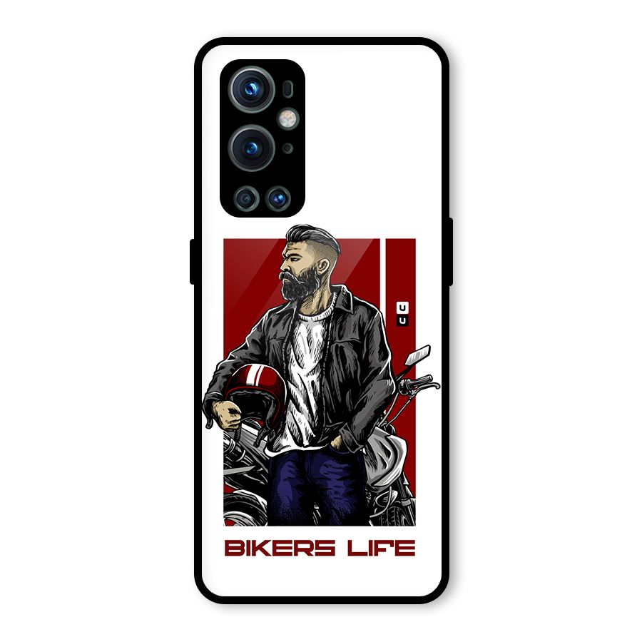 Biker Life Glass Back Case for OnePlus 9 Pro