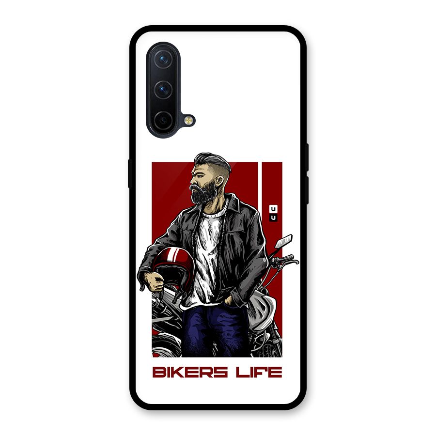 Biker Life Glass Back Case for OnePlus Nord CE 5G