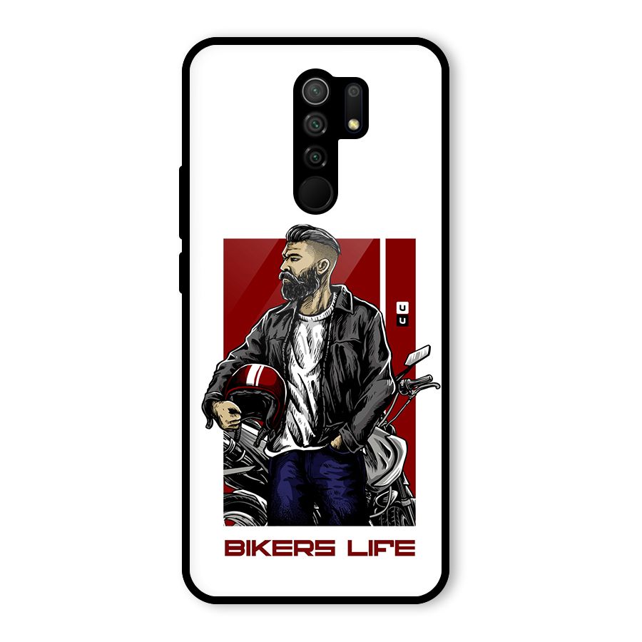Biker Life Glass Back Case for Poco M2