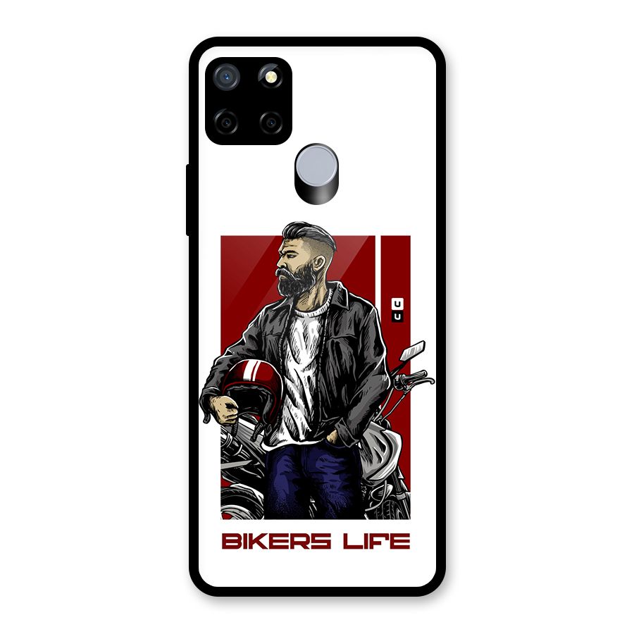 Biker Life Glass Back Case for Realme C12