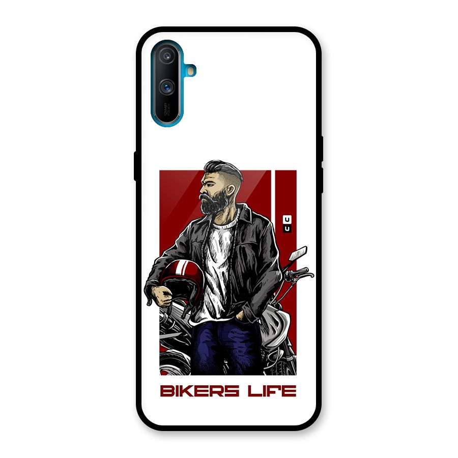 Biker Life Glass Back Case for Realme C3