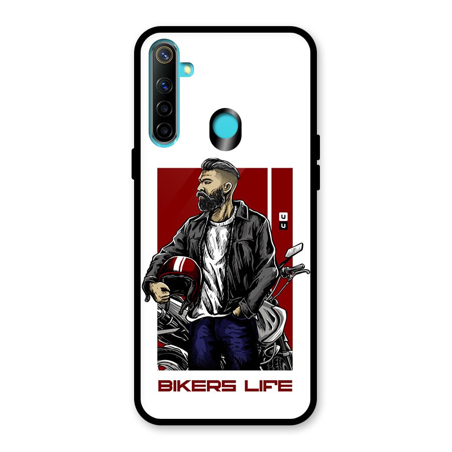 Biker Life Glass Back Case for Realme Narzo 10