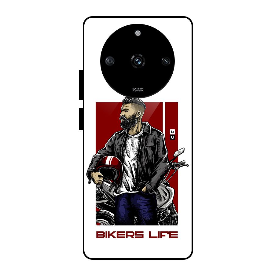 Biker Life Glass Back Case for Realme Narzo 60 5G