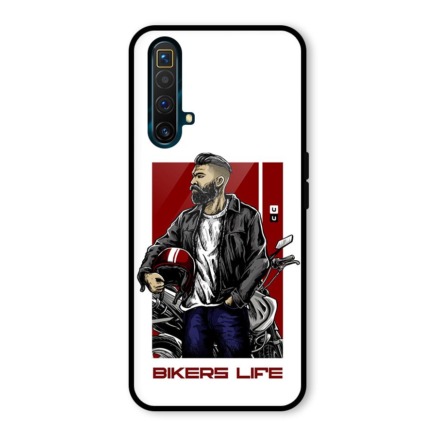 Biker Life Glass Back Case for Realme X3