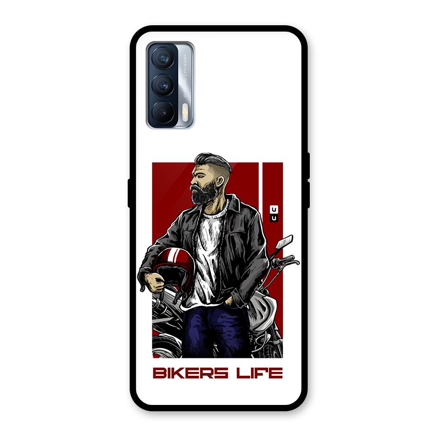 Biker Life Glass Back Case for Realme X7