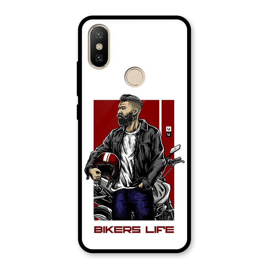 Biker Life Glass Back Case for Redmi A2