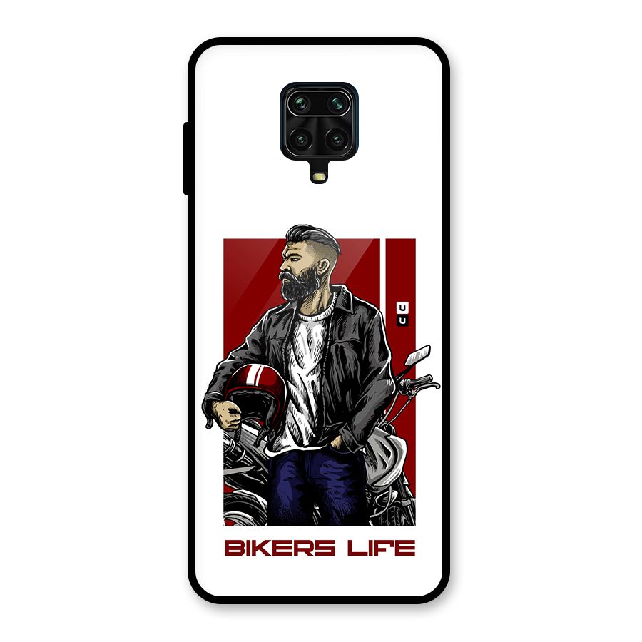 Biker Life Glass Back Case for Redmi Note 10 Lite