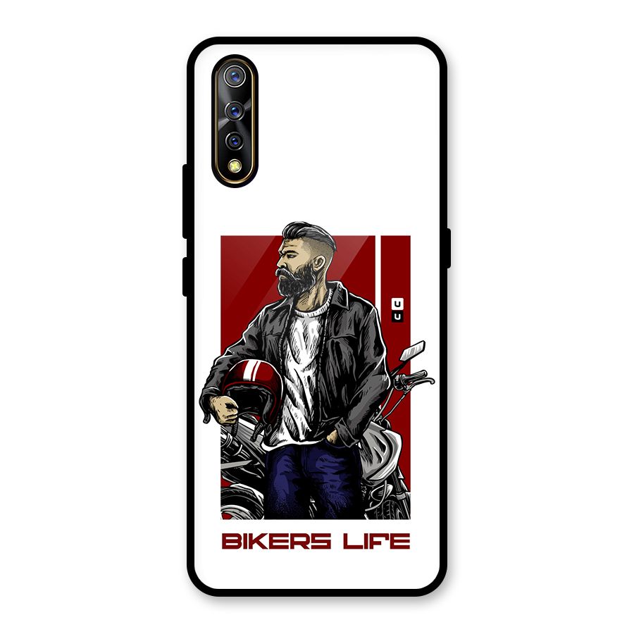 Biker Life Glass Back Case for Vivo S1