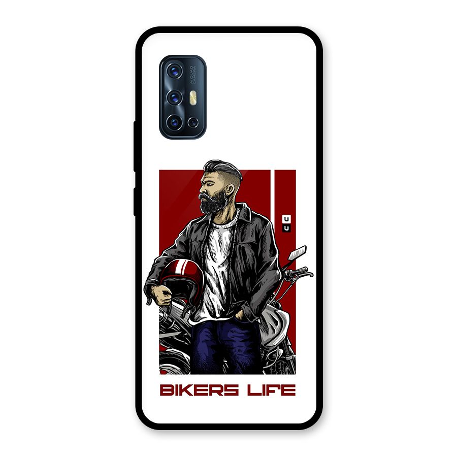 Biker Life Glass Back Case for Vivo V17