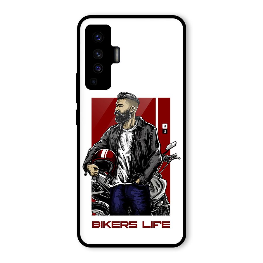 Biker Life Glass Back Case for Vivo X50