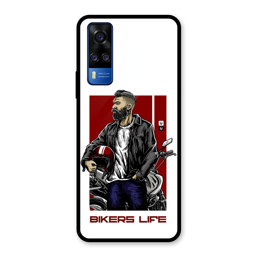 Biker Life Glass Back Case for Vivo Y31