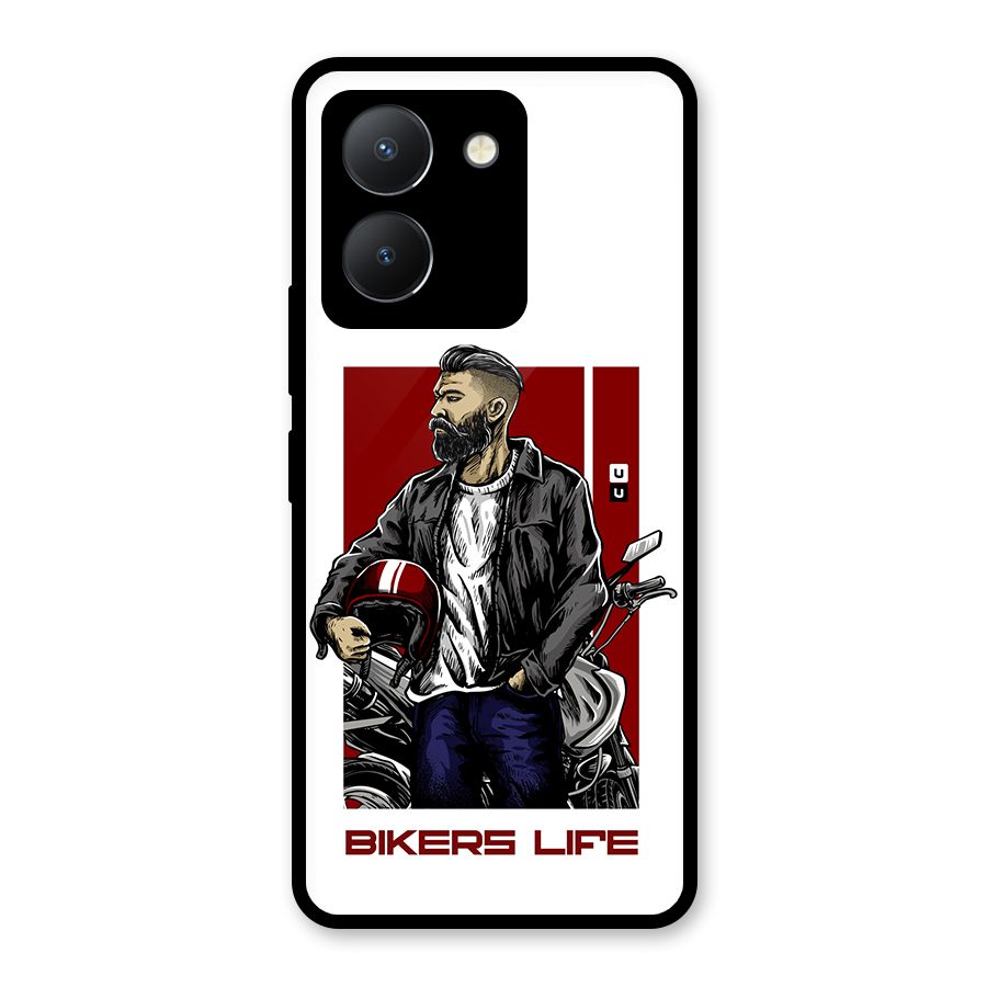 Biker Life Glass Back Case for Vivo Y36