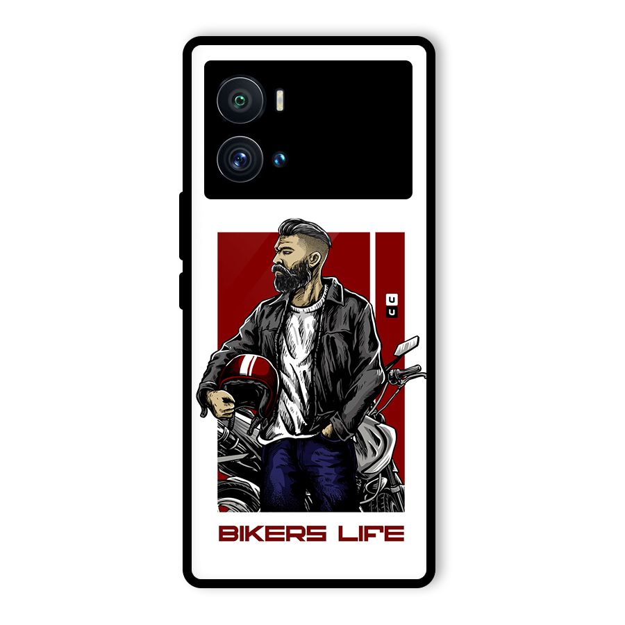 Biker Life Glass Back Case for Vivo iQOO 9 Pro