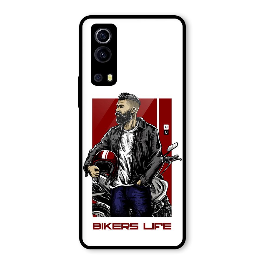 Biker Life Glass Back Case for Vivo iQOO Z3