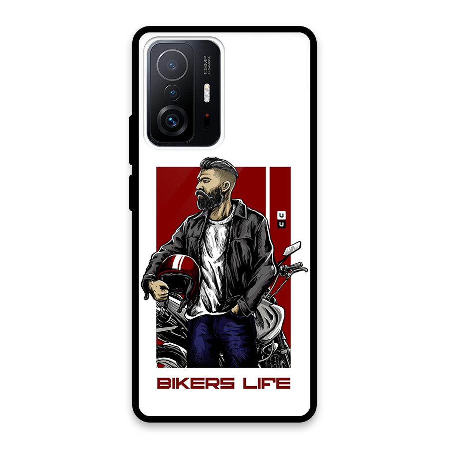 Biker Life Glass Back Case for Xiaomi 11T Pro