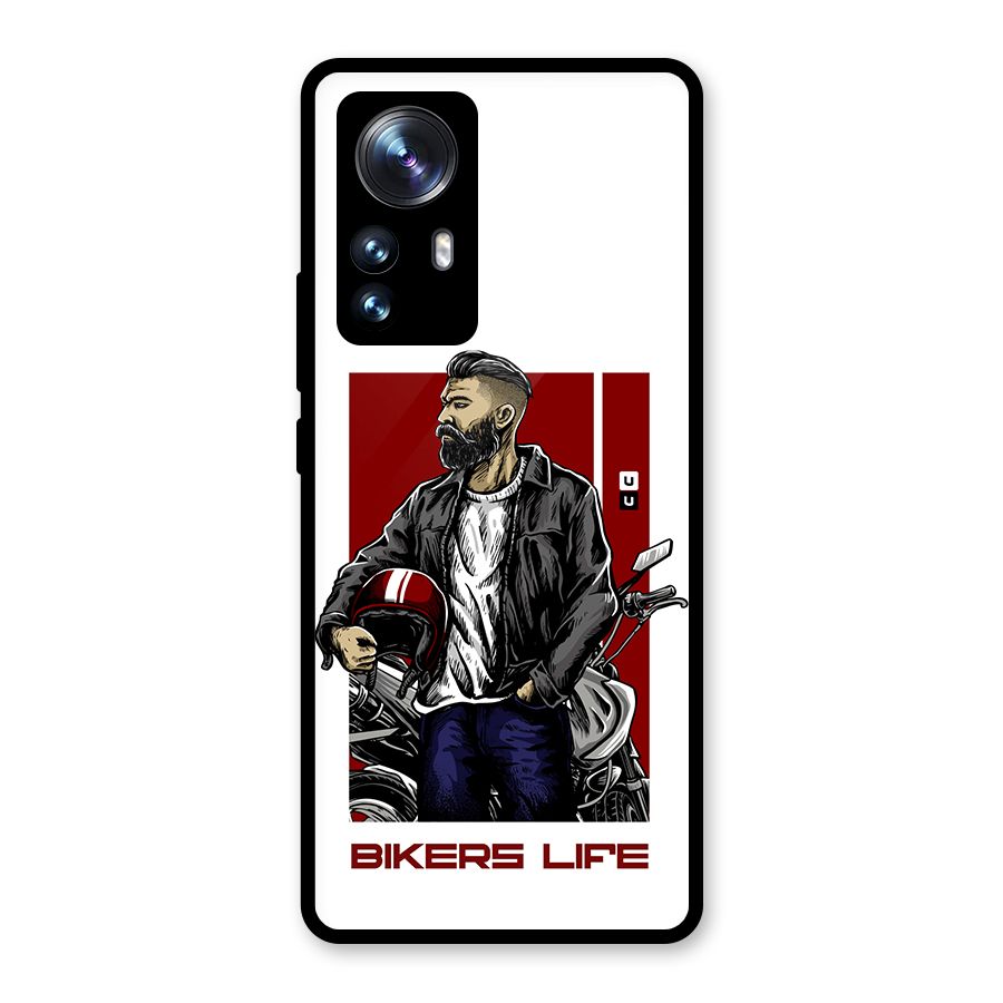 Biker Life Glass Back Case for Xiaomi 12 Pro