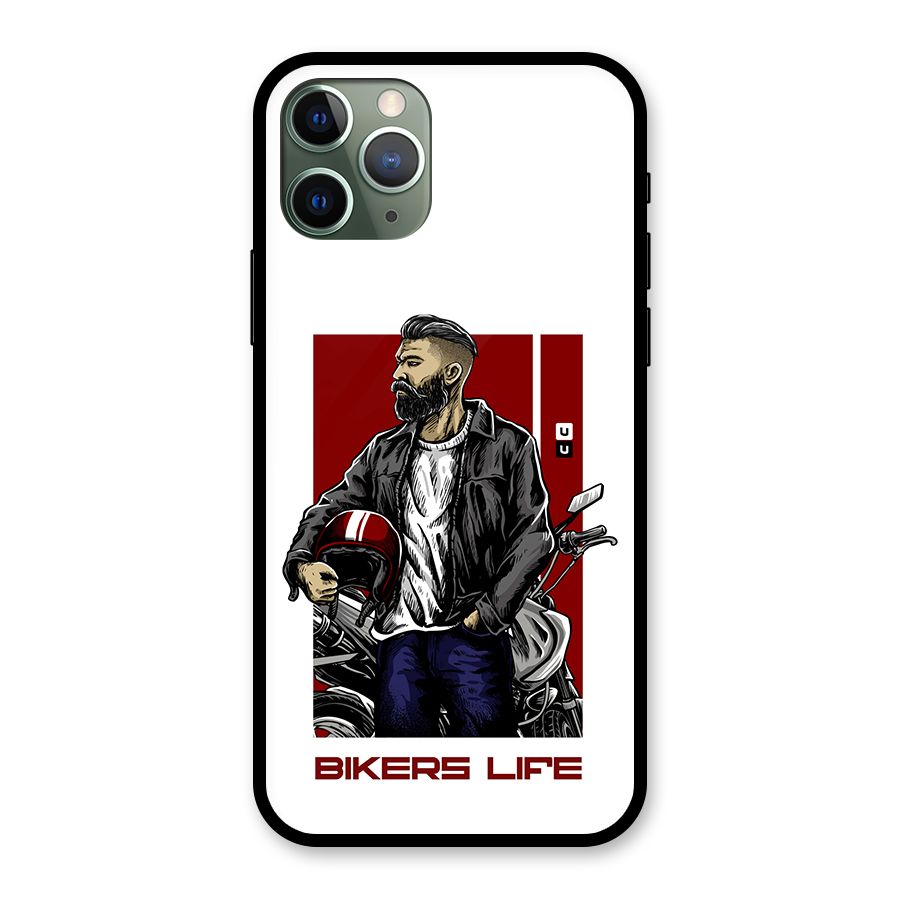 Biker Life Glass Back Case for iPhone 11 Pro