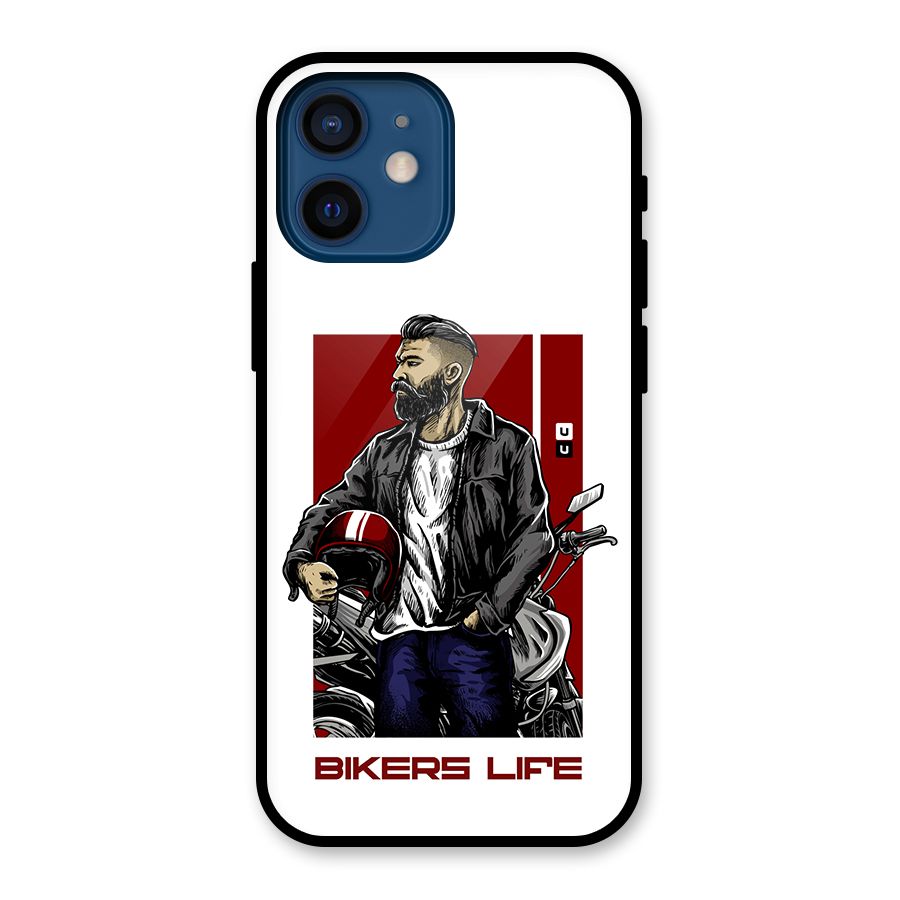 Biker Life Glass Back Case for iPhone 12 Mini