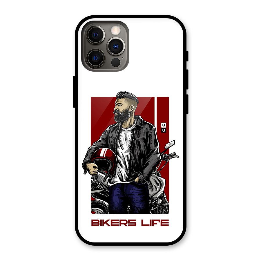Biker Life Glass Back Case for iPhone 12 Pro