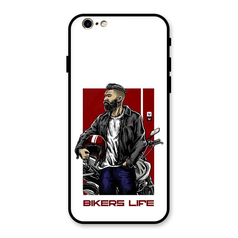 Biker Life Glass Back Case for iPhone 6 6S