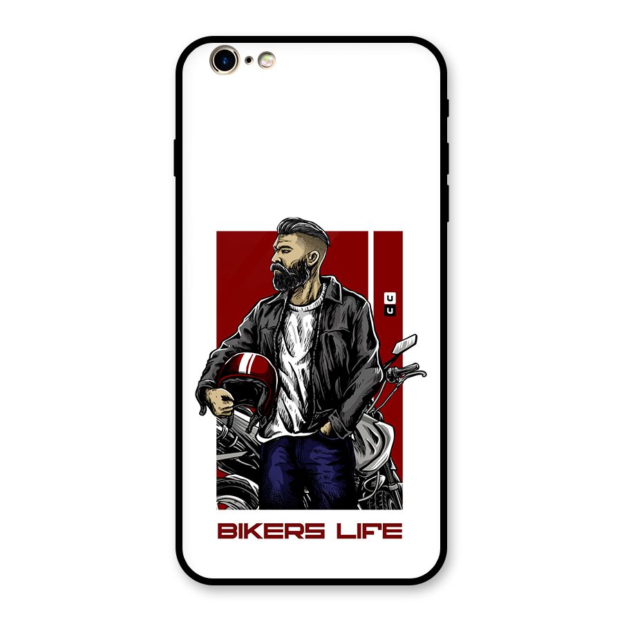 Biker Life Glass Back Case for iPhone 6 Plus 6S Plus
