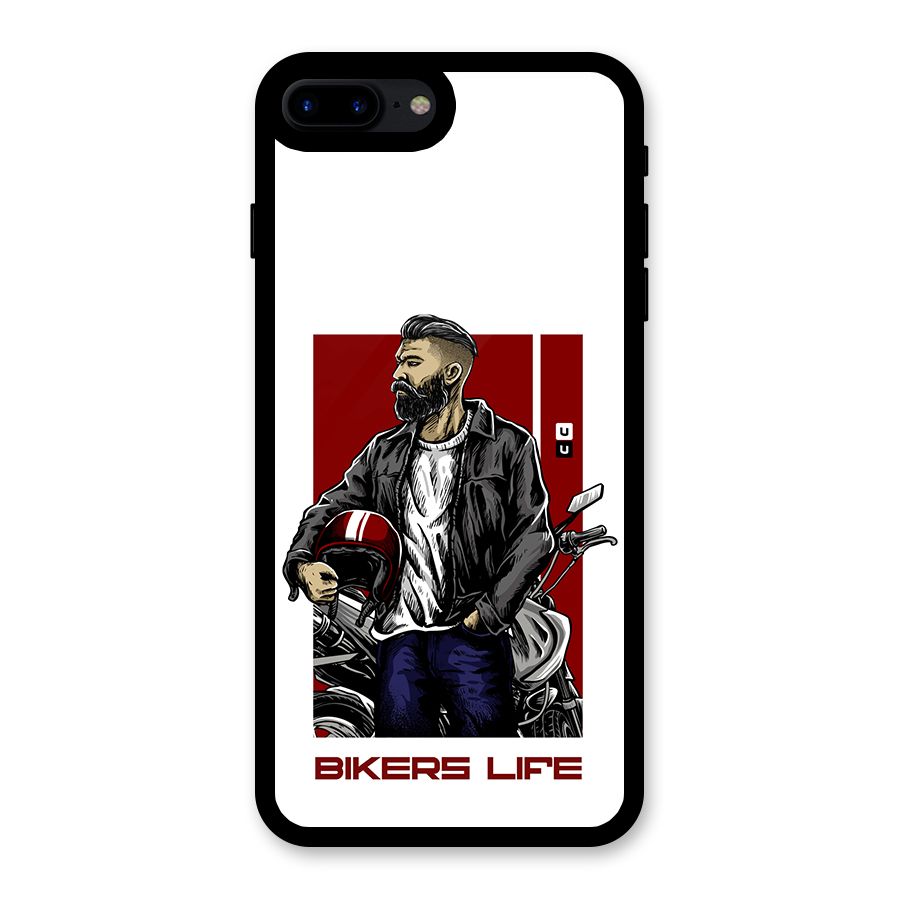 Biker Life Glass Back Case for iPhone 8 Plus