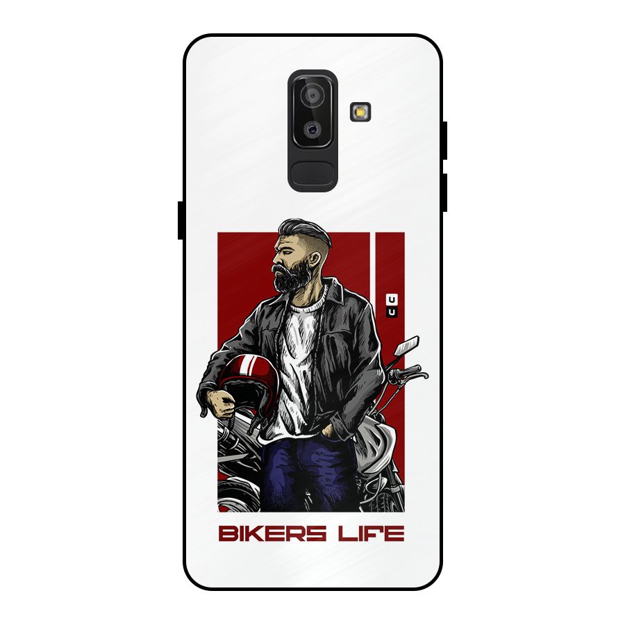 Biker Life Metal Back Case for Galaxy J8
