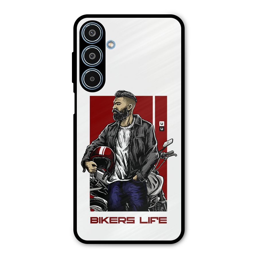 Biker Life Metal Back Case for Galaxy M35